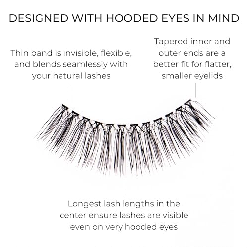 Hannah Cho Beauty False Lashes for Hooded Eyes - Real Hair
