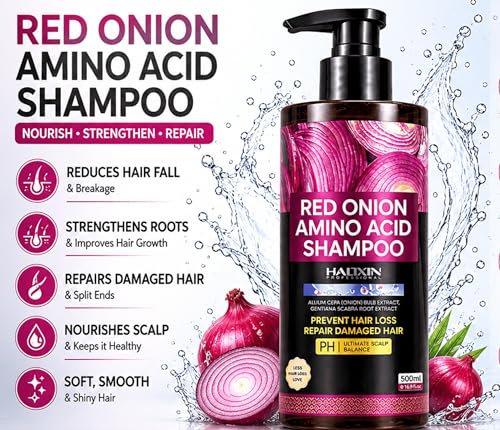 Red Onion Amino Acid Shampoo 500ml - Strengthens & Nourishes Hair