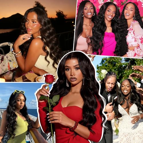 Body Wave Bundles with 5x5 HD Lace Closure - 4 Bundles Brazilian Virgin Hair