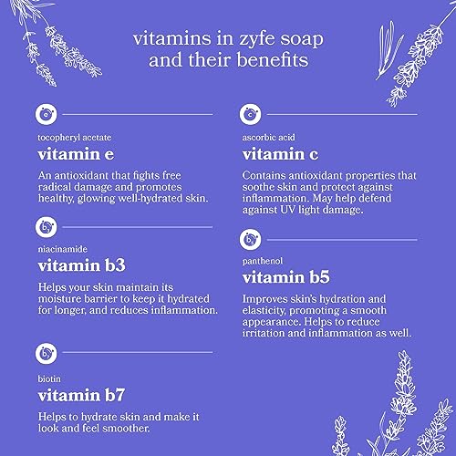 Vitamin Hand Soap - Liquid Hand Soap - Natural Plant Derived Moisturizing Handsoap with Essential Oil Fragrance Hush Lavendar - Soft Hand Wash for Kitchen & Bathroom with Pump 12oz - Lush Soft Soap