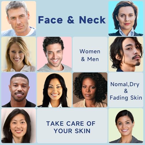 Retinol Cream for Face, Collagen Neck Creams for Tightening and Firming, Anti Aging Day & Night Facial Moisturizer for Women & Men, Instant Face Lift Wrinkle Cream 1.7 fl. oz with Vitamin C Serum