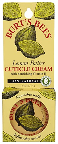 Burt's Bees Natural Lemon Butter Cuticle Cream, 0.6 oz Tin (Pack of 2)