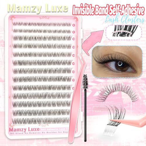 Self Adhesive Lash Clusters 8-14MM Natural Wispy Eyelashes