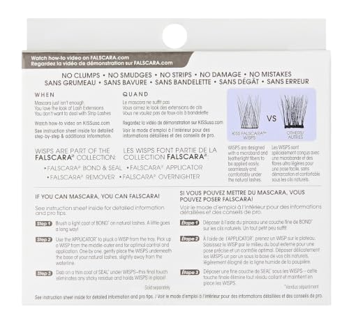 Kiss Falscara Natural Wispy Lashes Multi-Pack (2 Pairs)