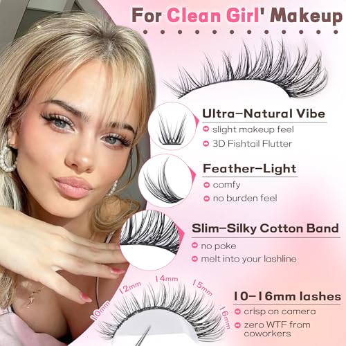Goddvenus Lash Clusters Kit - Natural 10-16mm DIY Extensions