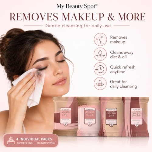 My Beauty Spot Cleansing Facial Wipes - 120 Makeup Remover Wipes