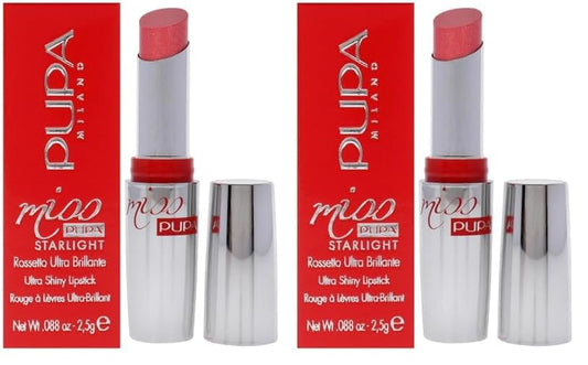 Pupa Milano Miss Milano Starlight Ultra-Shiny Lipstick - Semi-Transparent Color And Micro Pearls - Balmy Texture - Extraordinary Radiance - Blends Gently On Lips - 705 Divine Diana - 0.88 Oz