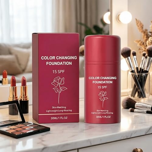Gawysbm Korean Color Changing Foundation Natural 1 Fl Oz Auto-Adjusting Makeup