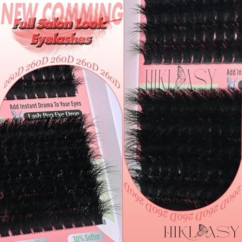 260D Full Volume Cluster Lashes 12-18mm Mixed Length