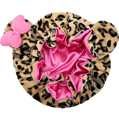 Cute Animal Ears Sleep Bonnet with Satin Lining