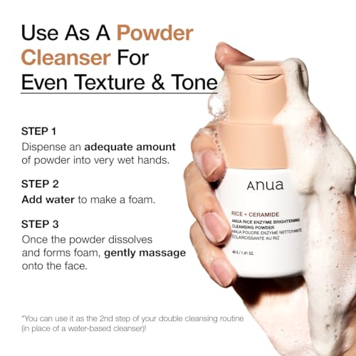 Anua Rice Trio Set : Rice Cleansing Powder & Milky Toner & Hydrating Serum, Marshmallow face mask maker, for Glass skin,Korean Skincare