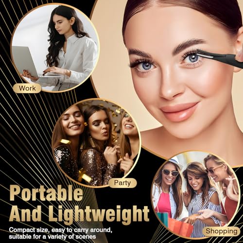 USB-Rechargeable Heated Eyelash Curler with LED Display