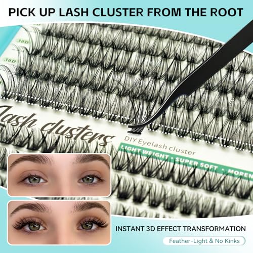 600pcs D Curl Wispy Lash Clusters Kit - DIY Eyelash Extensions