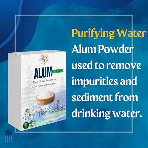 Alum Powder 3.5 oz ? 100% Pure Phitkari | Natural Piedra de Alumbre | Potassium Alum Powder for Skin, Canker Sores, Deodorant, Water Purification & DIY | Fitkari Alum | Alumbre en Polvo
