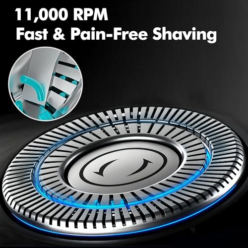 Electric Razor for Men Flynth 3-in-1 Cordless Shaver 3-Blade Rotary Shavers Wet/Dry for Beard Nose & Face, IPX7 Waterproof Fast Charge Travel Trimmer Grooming Set