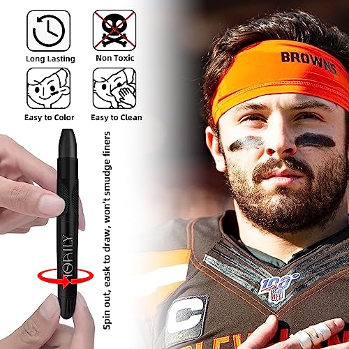 3-Pack Eye Black Stick for Sports Baseball Football Makeup