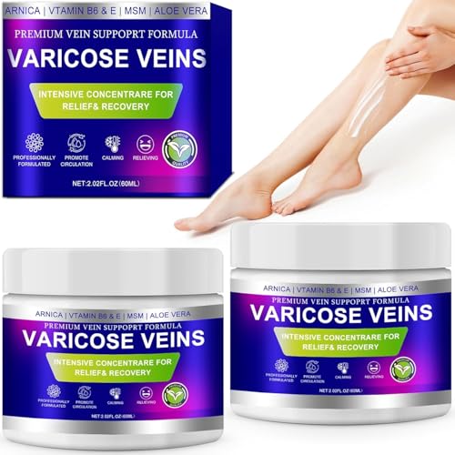 Varicose Veins Cream for Legs - Arnica & Aloe Vera 2-Pack