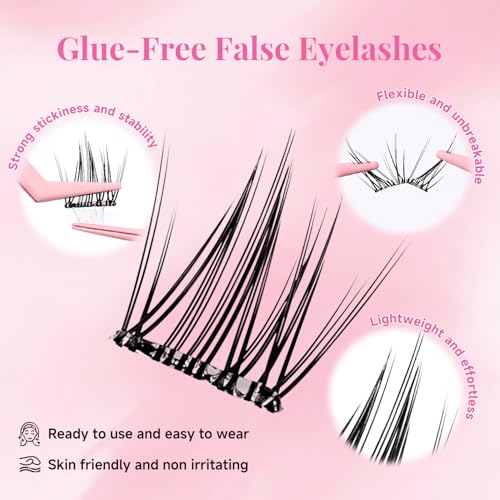 Self-Adhesive Wispy Lash Clusters C Curl 7-10MM 120Pcs