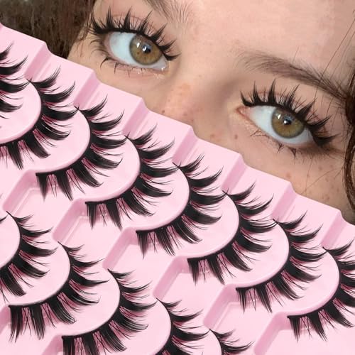 Ahrikiss Spiky Manga Lashes - 8 Pairs Faux Mink False Eyelashes