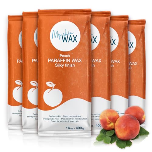 Peach Scent Paraffin Wax Refills for Hands & Feet - 6 Blocks