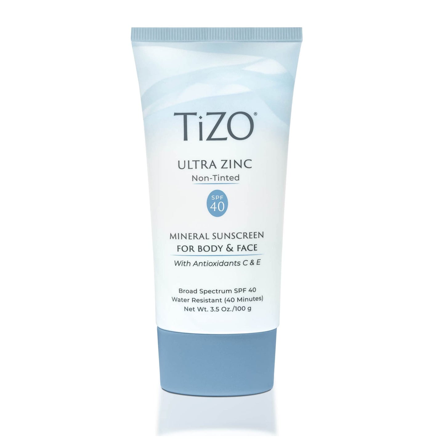 TiZO® Ultra Zinc | Non Tinted | Broad Spectrum SPF 40 for face and body | UVA and UVB protection | 20% Zinc Oxide formula | All Skin Types | 3.5 oz/50 g