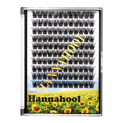 Handmade D Curl 10-20mm to Choose 120Pcs Natural long Individual Thick Base Cluster Eyelashes Dramatic Look DIY Volume Eye Lashes Extensions (14mm)