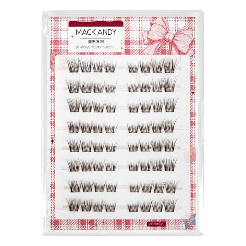 Brown Self-Adhesive Eyelash Clusters 9-12mm, 64 Pack