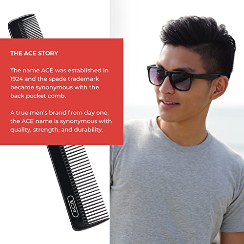 7 Inch All Purpose Hair Comb for Fine Hair - Durable Black Comb - Perfect for Detangling & Styling