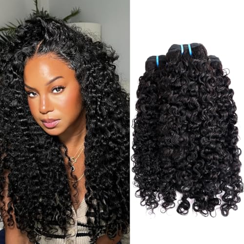 MsSunlight 15A Burmese Curly Human Hair Bundles 20-24 Inch Virgin Remy Hair