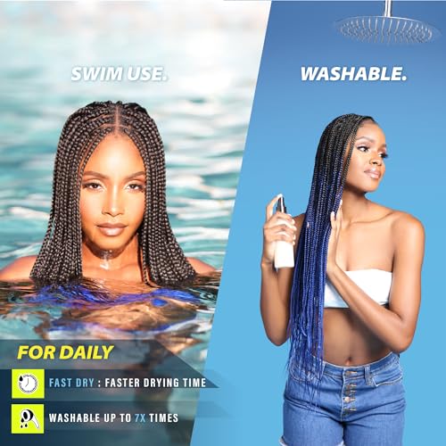 Sensationnel Ruwa prestretched braiding hair - 2x ruwa 30inch water repellent kanekalon fast dry synthetic braid in hair extensions - 2x Ruwa 30 inch (1 pack, PURPLE)