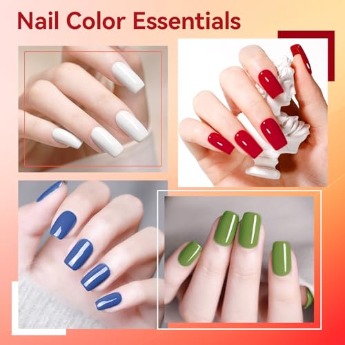 Nailshion World Cup Nail Polish Set - 6 Colors & Top Coat