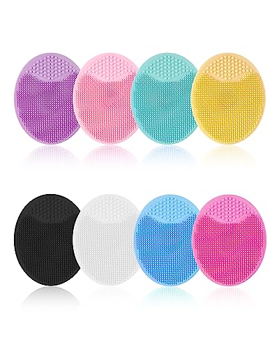 8-Piece Silicone Face Scrubber Set for Deep Pore Cleansing
