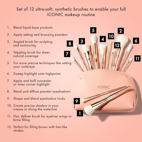 ICONIC LONDON All Angles 12-Piece Makeup Brush Set