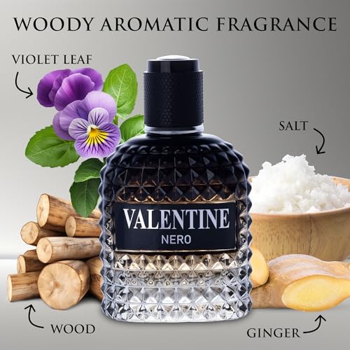 Valentine Nero Men's Cologne - 3.4 fl oz Woody Aromatic Fragrance