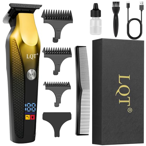 LQT-128 Cordless Beard Trimmer for Men with LED Display
