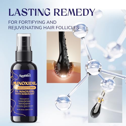 RootStim 5% Minoxidil Hair Growth Treatment - 3-Pack for Men & Women