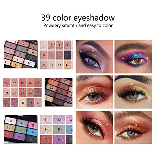 49 Colors Makeup Kit - Eyeshadow, Blusher, Lip Gloss & Powder