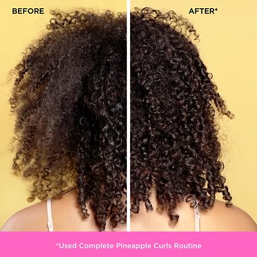 Pacifica Beauty, Pineapple Curls Defining Natural Conditioner, For Curly, Coily and Textured Hair Types, Pineapple Scent, Sulfate Free and Silicone Free, 100% Vegan and Cruelty Free