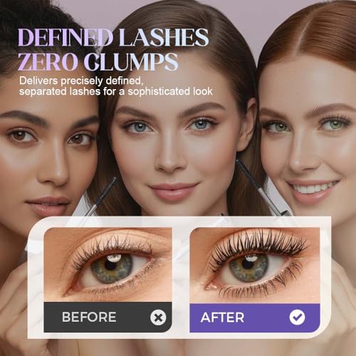 Eyelash Primer with Metal Wand, Waterproof Curl Hold (2PC)