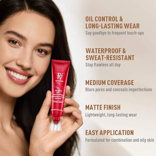 FV Waterproof Liquid Foundation - Matte Finish, Oil Control