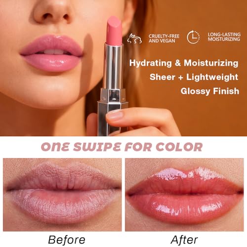 Honey Nude Tinted Lip Balm – Moisturizing Hydrating Lipstick
