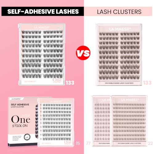 Clear Band Lash Clusters 10-14mm Natural Look Individual Eyelashes