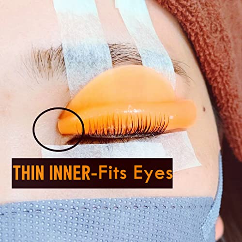 Lash Lift Lamination Pad, Rapid 5 Minute Eyelash Lifting Shields Make Eyes Voluminous Flexible C curl Pads 5 sizes Extreme Perm Rod More Than 100 Applications