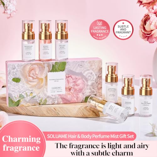 Women’s Long-Lasting Hair & Body Perfume Mist 7PCS Set by TAEERY
