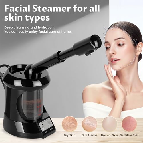 Professional Facial Steamer with Nano Ionic Mist & Extendable Arm