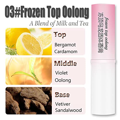 4PCS Natural Solid Balm Set - Alcohol-Free Fragrance for Travel