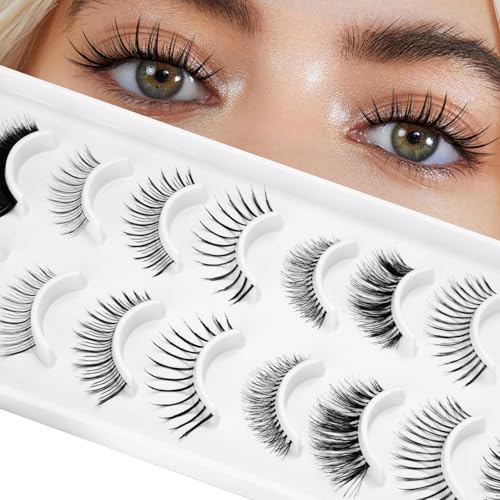 Path to Love 10 Pairs False Eyelashes - Mixed Styles C10H2-4, Natural & Voluminous