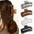 5 Inch Jumbo Claw Clips, 4-Pack Leopard Hair Clips
