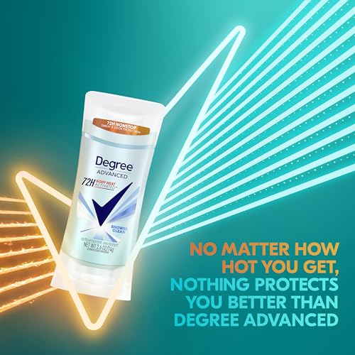 Degree Women Shower Clean Antiperspirant Deodorant 4 Count - 72-Hour Protection