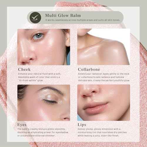 bayfree Multi Glow Balm, Cream Blush for Cheeks, Blush Balm Face Makeup, Radiant Finish, Hydrating, Creamy, Lightweight & Blendable Color, Face Makeup, 0.63 Oz
